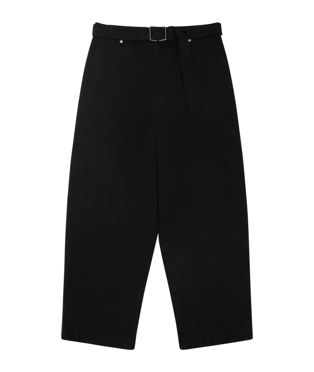 entire studios Черные хлопковые прямые брюки, фото 1