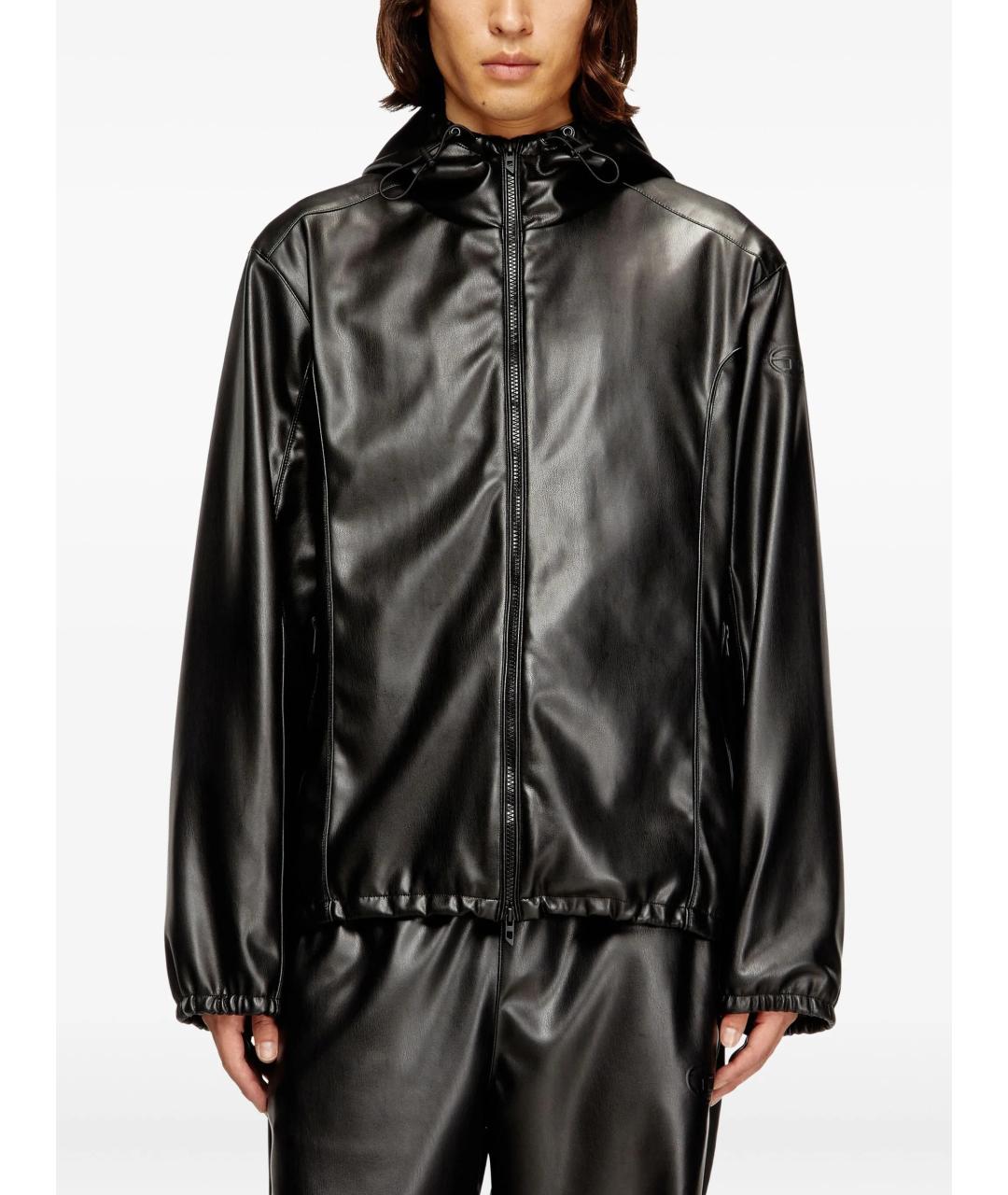 DIESEL Черная полиэстеровая куртка, фото 3