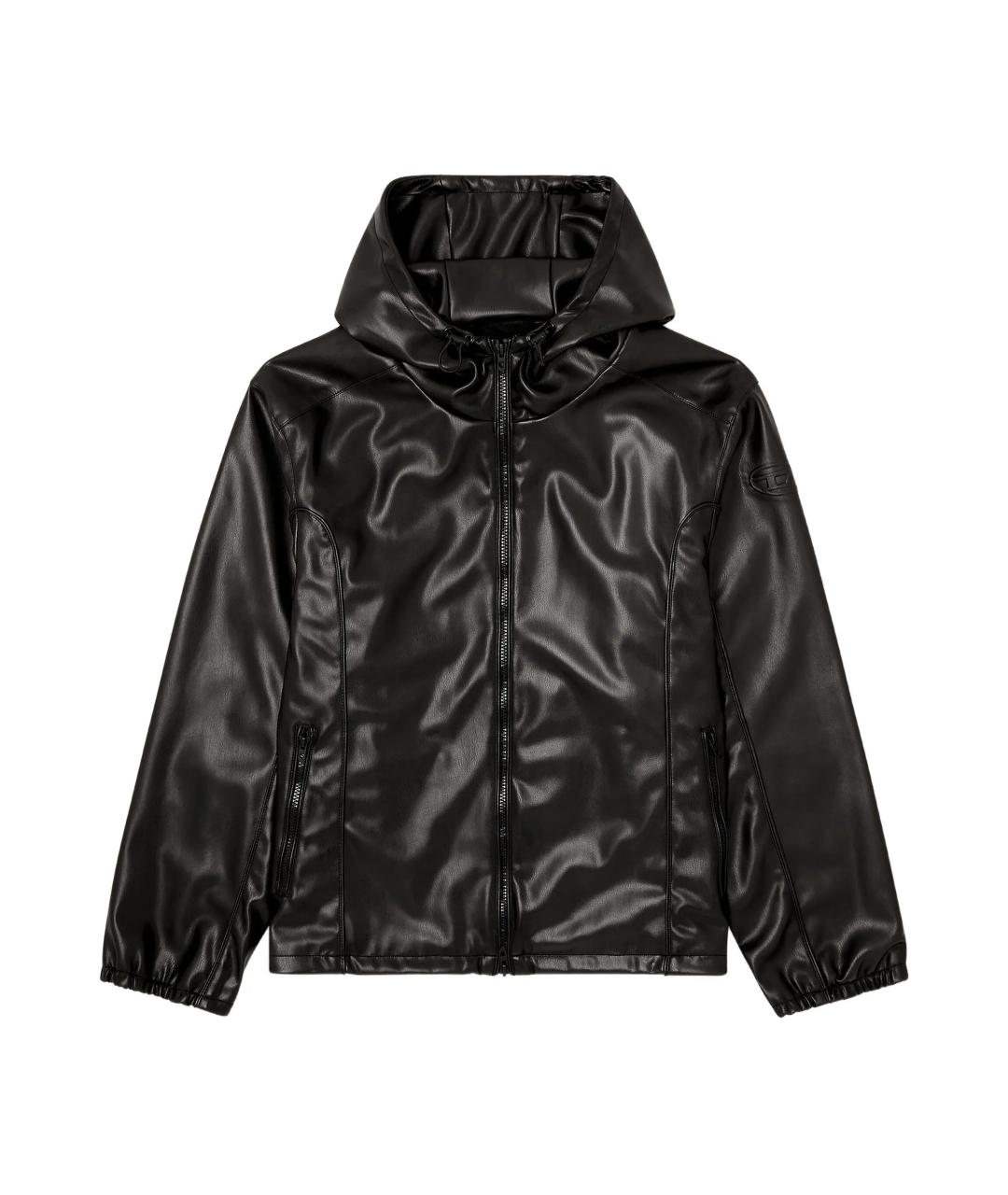 DIESEL Черная полиэстеровая куртка, фото 1