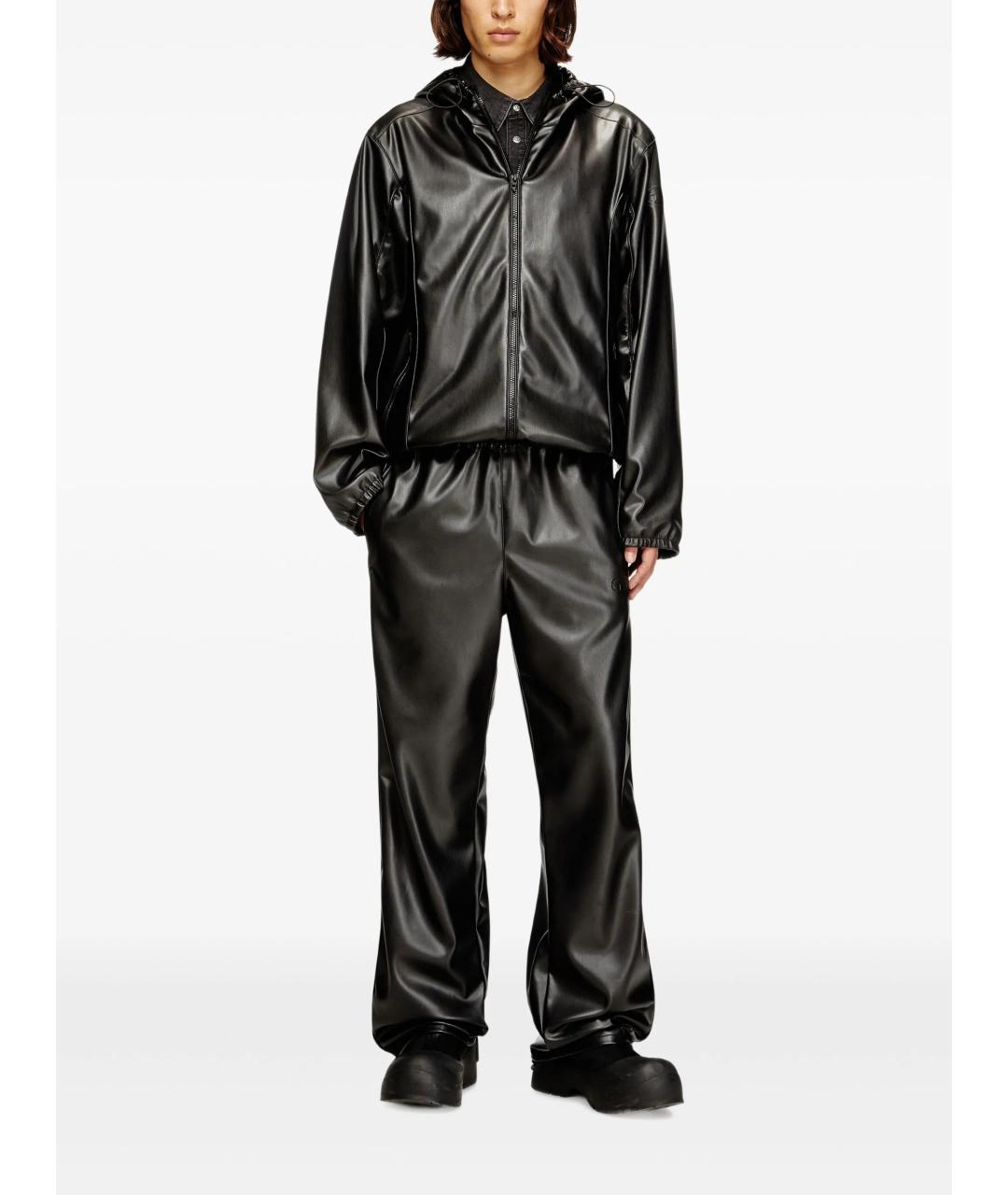 DIESEL Черная полиэстеровая куртка, фото 2