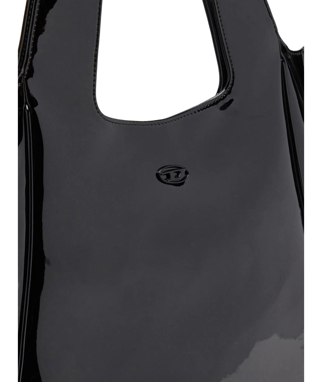 DIESEL Черная сумка тоут из искусственной кожи, фото 4