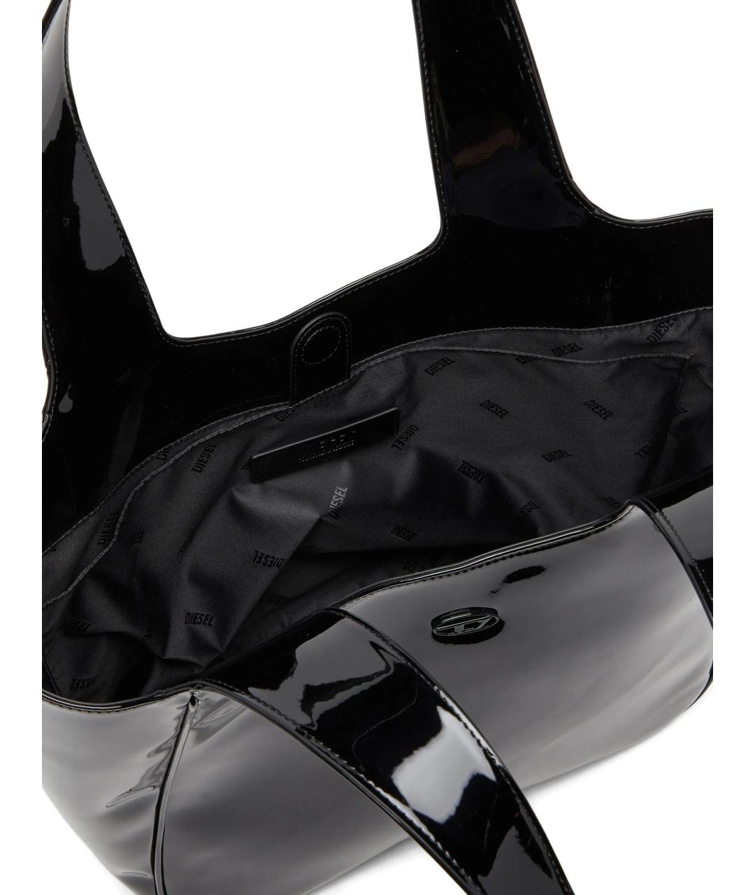 DIESEL Черная сумка тоут из искусственной кожи, фото 5
