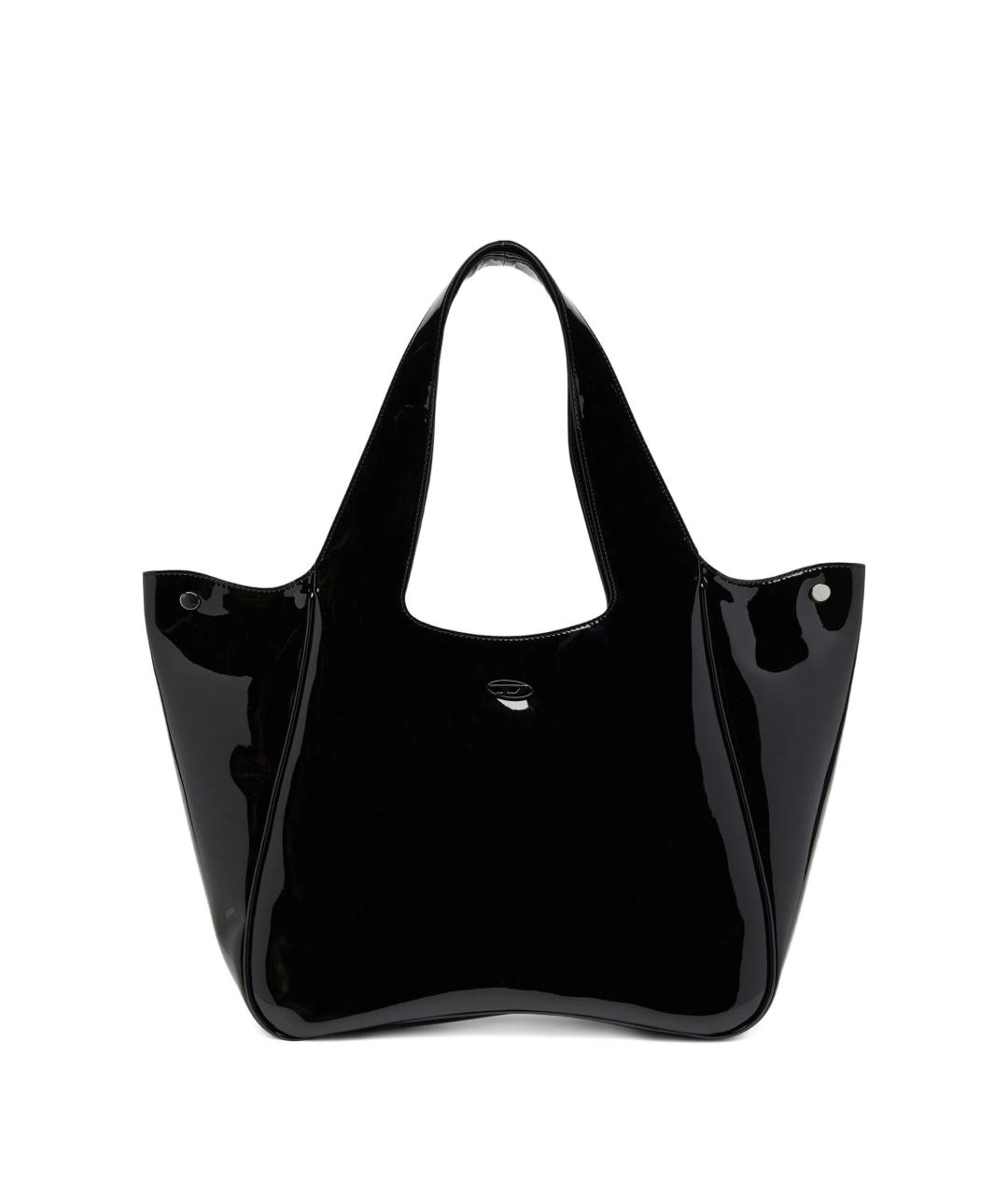 DIESEL Черная сумка тоут из искусственной кожи, фото 1