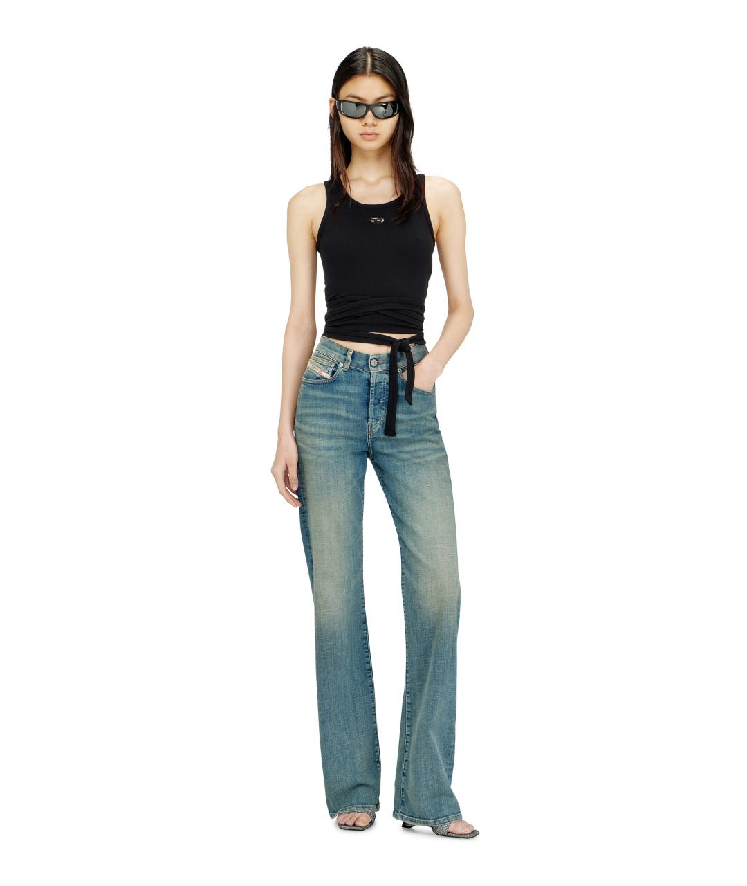 DIESEL Черная хлопковая майка, фото 2