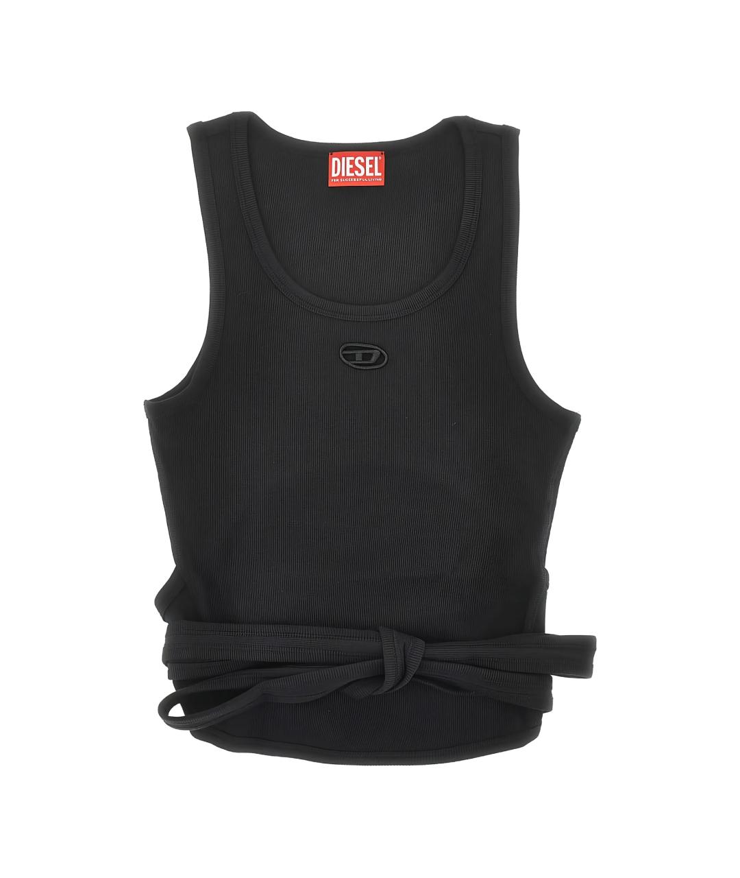 DIESEL Черная хлопковая майка, фото 1