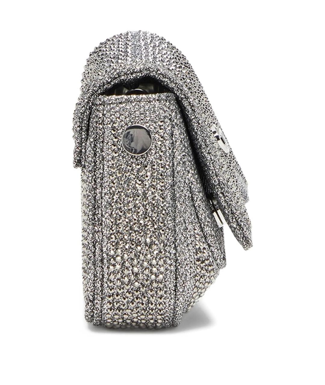 DIESEL Серебряная синтетическая сумка через плечо, фото 4