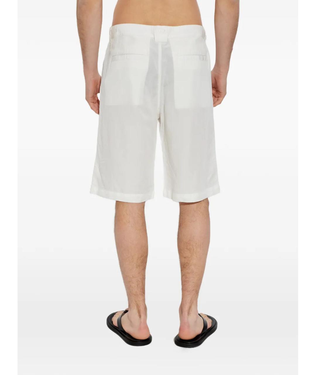 DIESEL Белые льняные шорты, фото 4