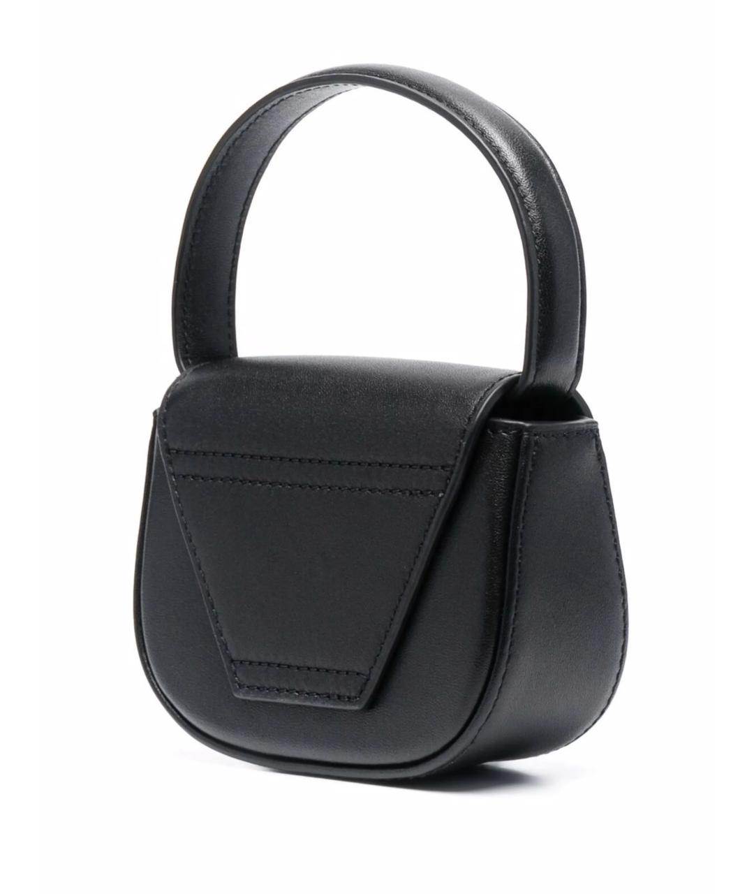 DIESEL Черная кожаная сумка через плечо, фото 3