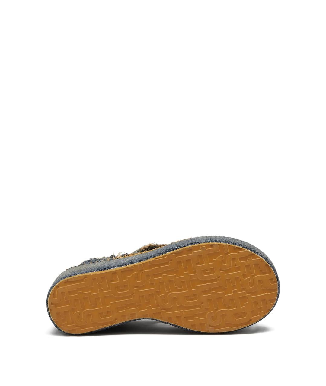 DIESEL Синие текстильные босоножки, фото 5