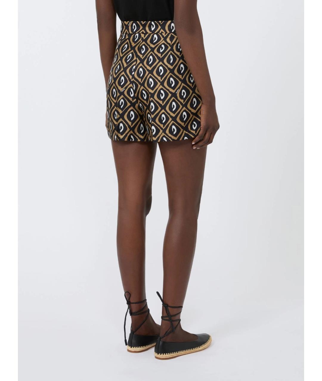 MAX MARA Мульти шелковые шорты, фото 4