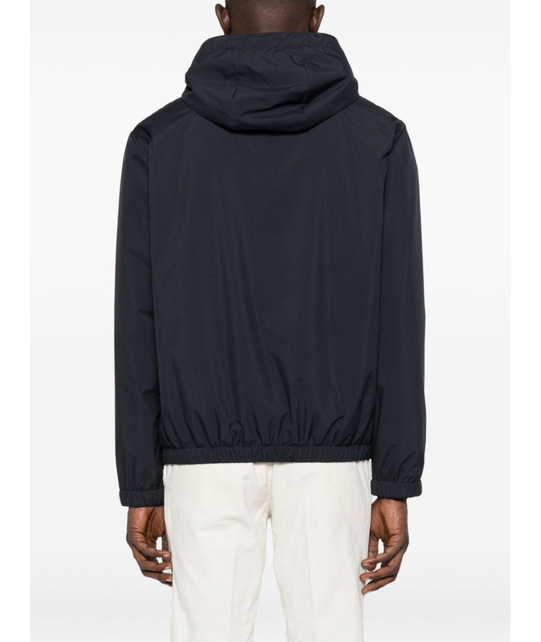 LARDINI Синяя полиэстеровая куртка, фото 4