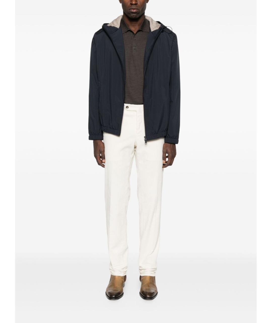 LARDINI Синяя полиэстеровая куртка, фото 2