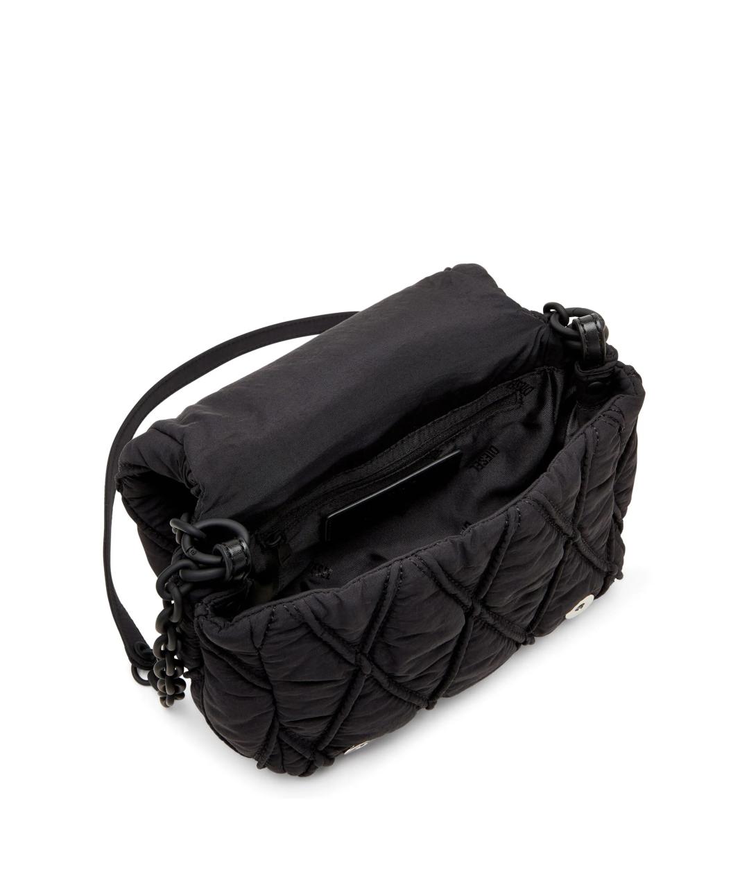 DIESEL Черная тканевая сумка через плечо, фото 3