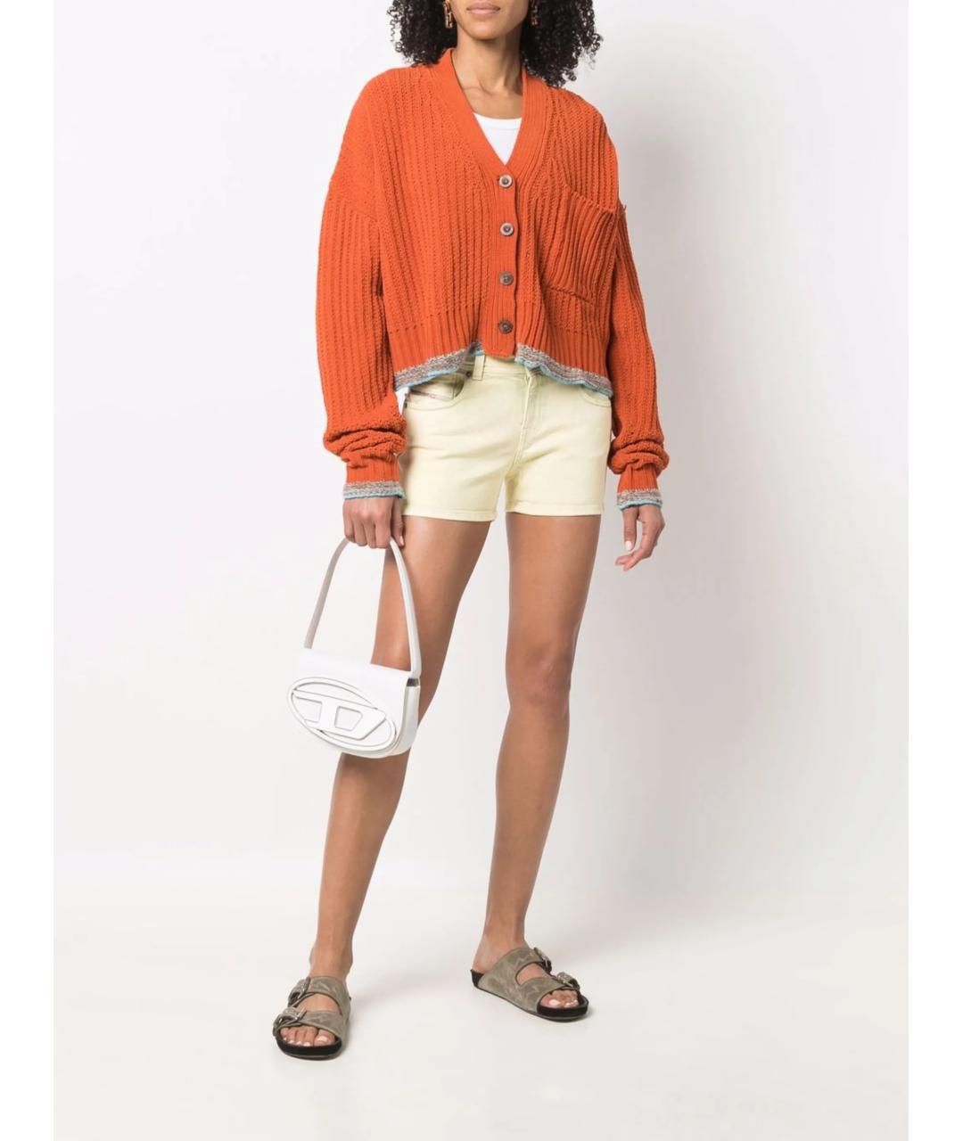 DIESEL Белая кожаная сумка через плечо, фото 2