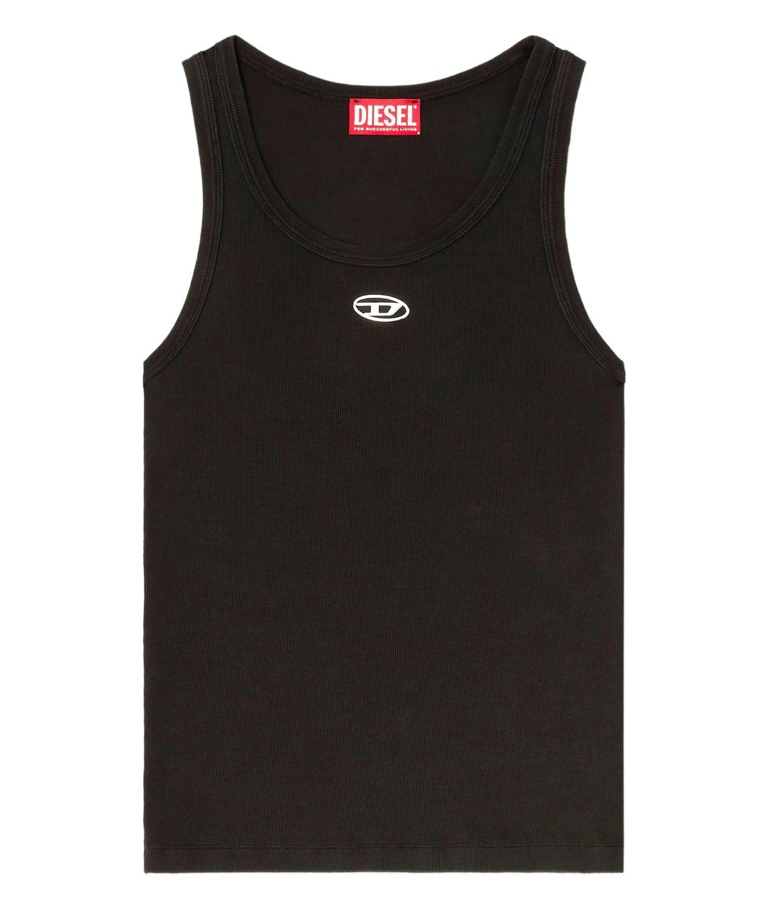 DIESEL Черная хлопковая майка, фото 1