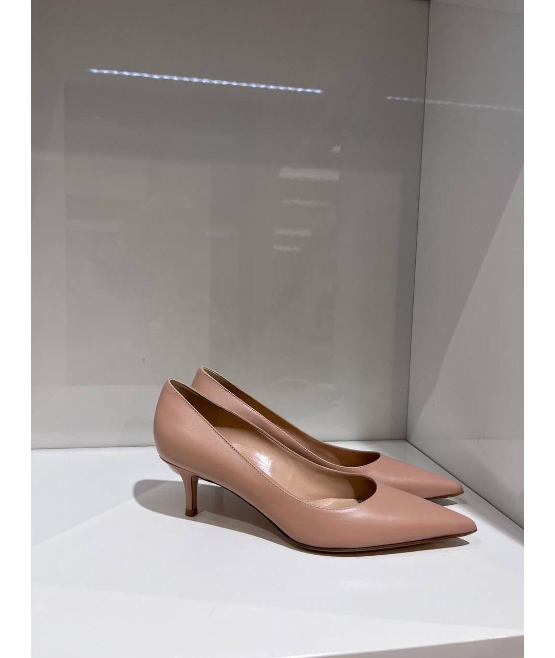 GIANVITO ROSSI Розовые кожаные туфли, фото 2