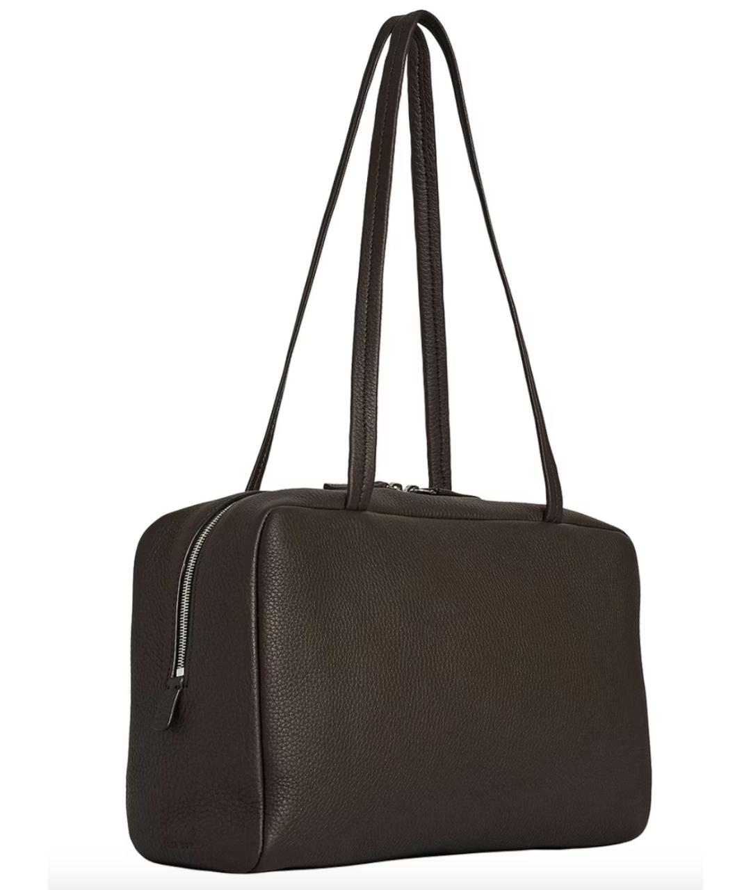 THE ROW Коричневая кожаная сумка с короткими ручками, фото 3