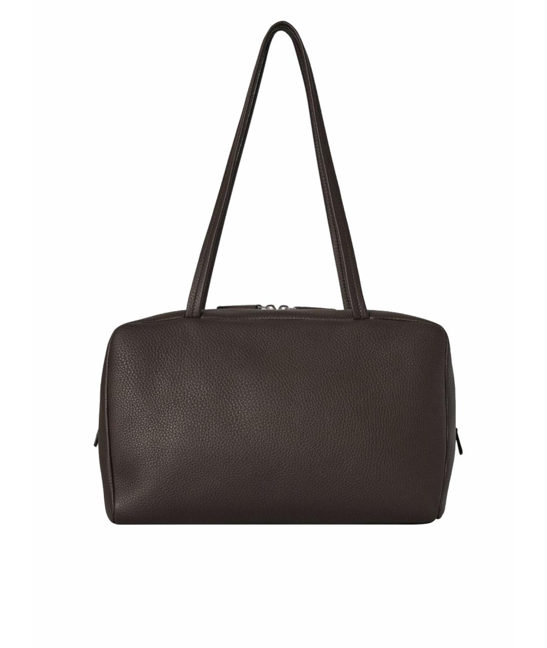 THE ROW Коричневая кожаная сумка с короткими ручками, фото 1