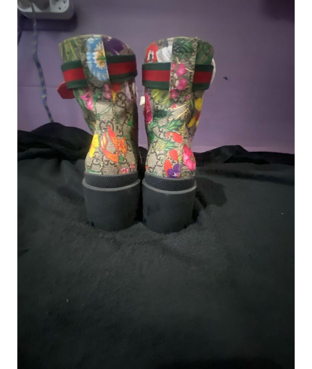 GUCCI Мульти текстильные ботинки, фото 2