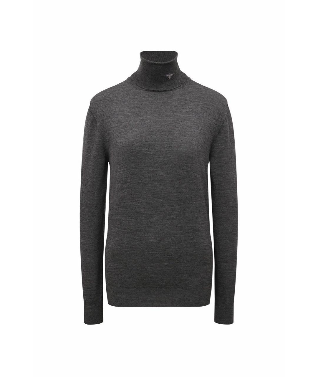 PRADA Серая шерстяная водолазка, фото 8