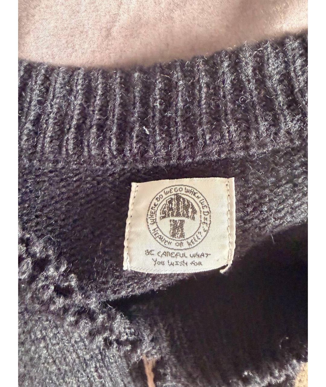 Saint Michael Черный хлопковый джемпер / свитер, фото 3