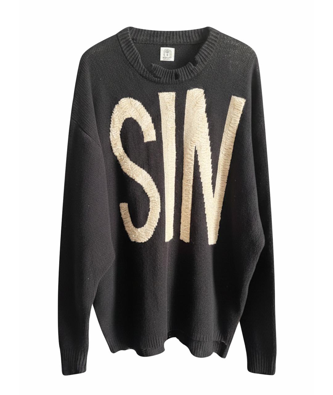 Saint Michael Черный хлопковый джемпер / свитер, фото 1