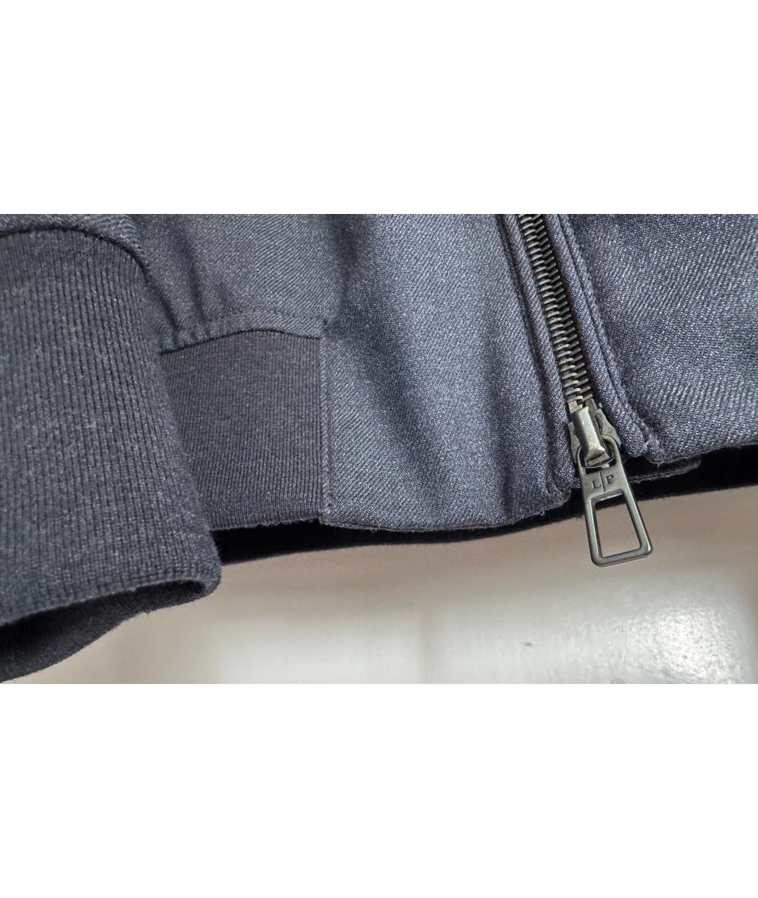 LORO PIANA Темно-синяя шерстяная куртка, фото 6