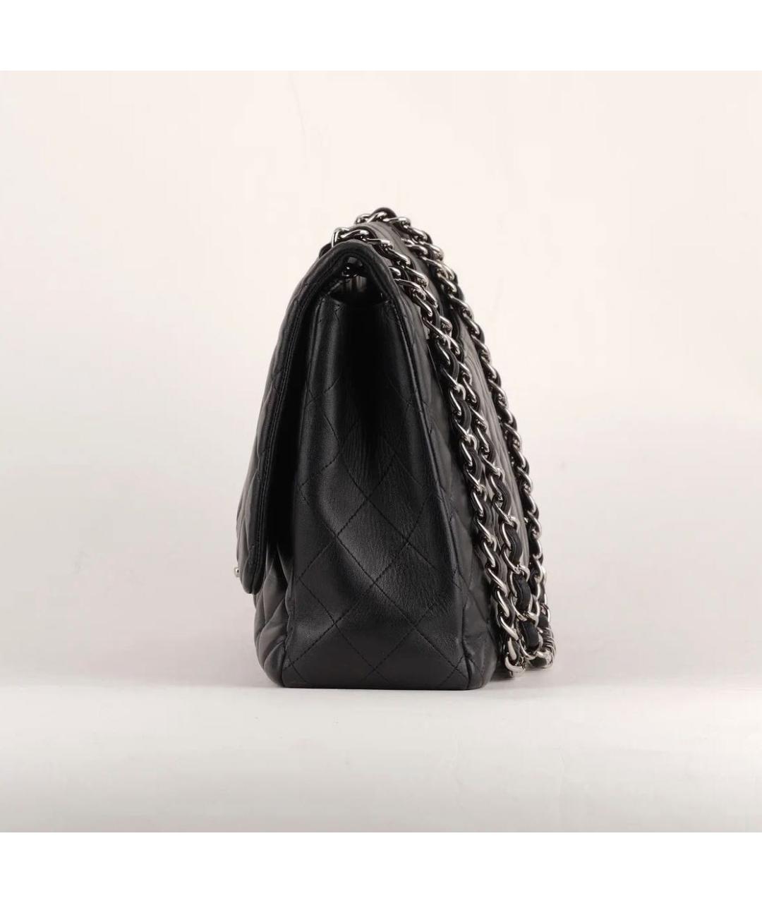 CHANEL Черная кожаная сумка через плечо, фото 5