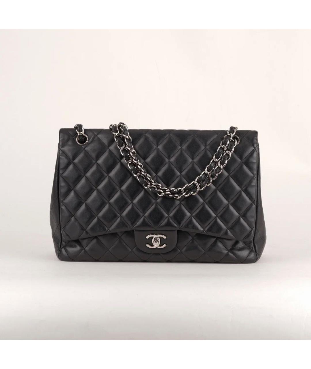 CHANEL Черная кожаная сумка через плечо, фото 9
