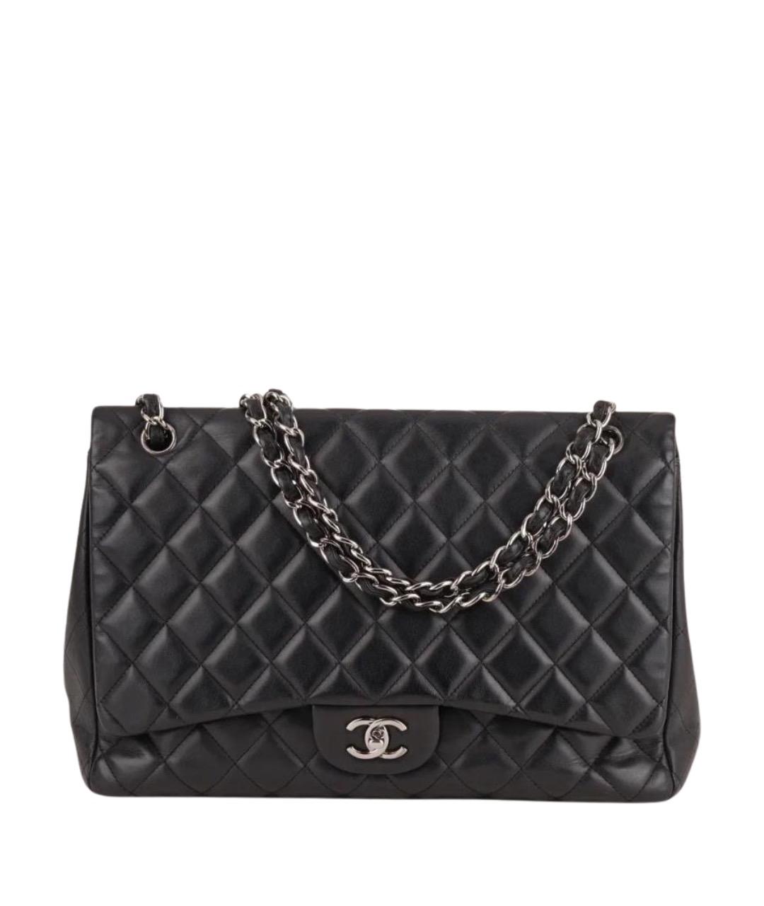 CHANEL Черная кожаная сумка через плечо, фото 1
