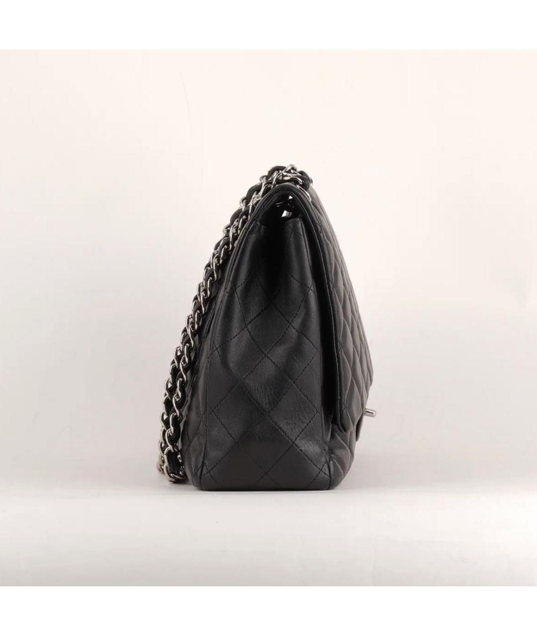 CHANEL Черная кожаная сумка через плечо, фото 4