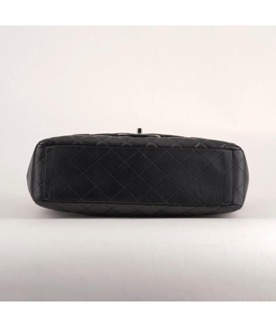 CHANEL Черная кожаная сумка через плечо, фото 6