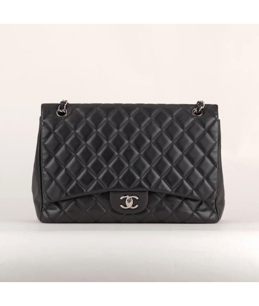 CHANEL Черная кожаная сумка через плечо, фото 2