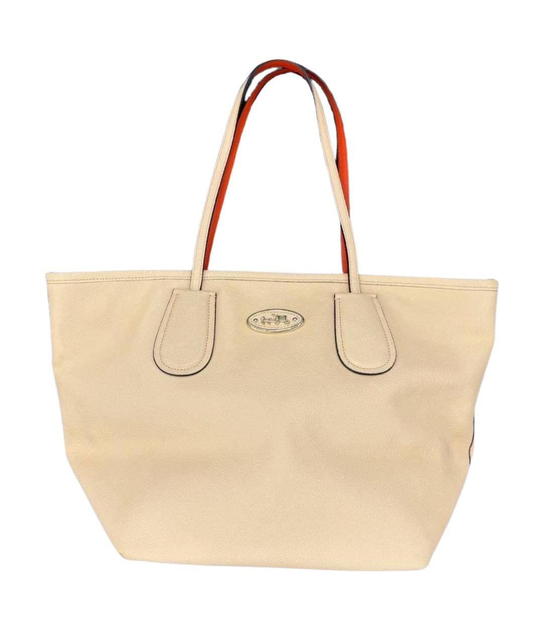 COACH Бежевая сумка тоут, фото 1