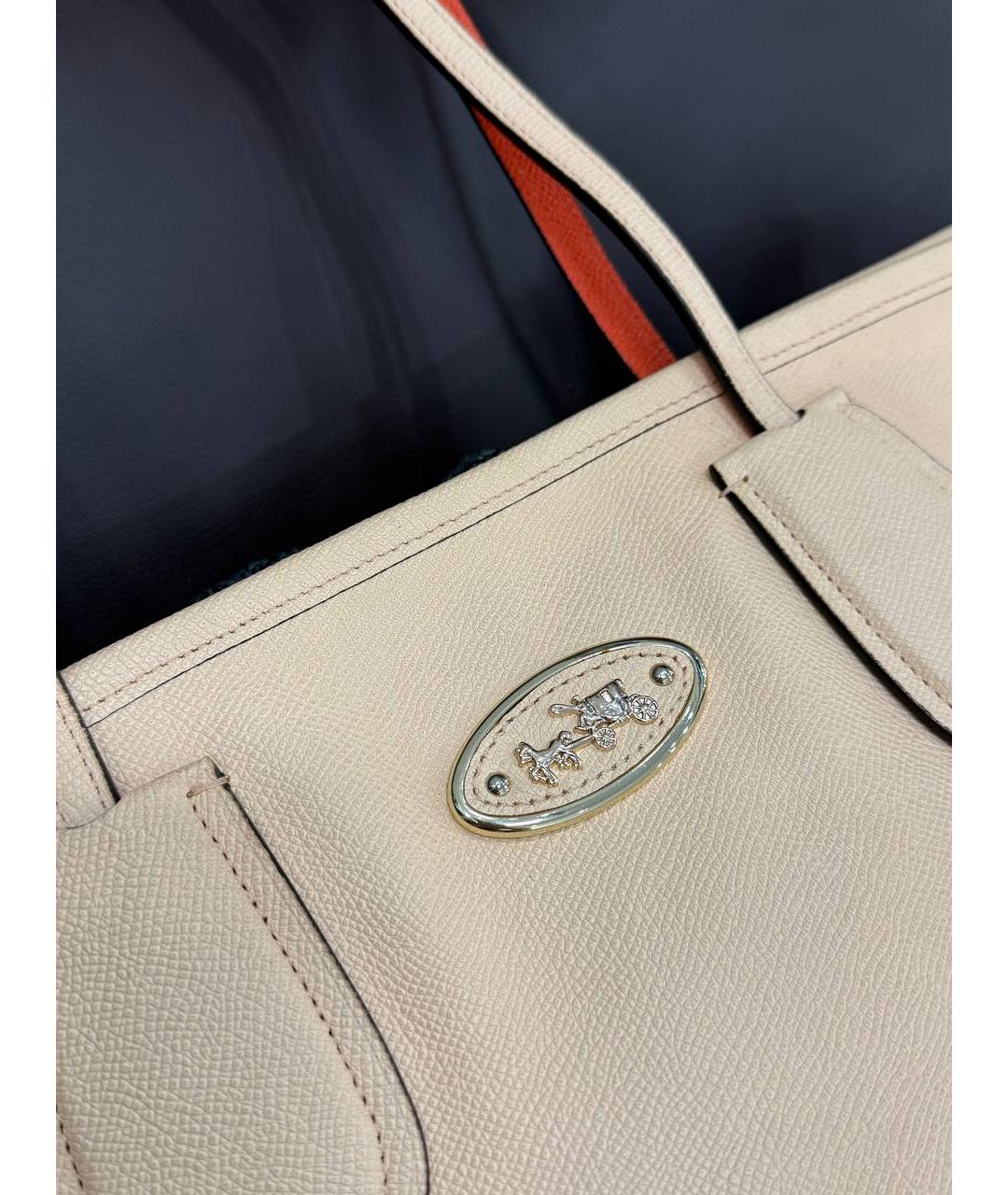 COACH Бежевая сумка тоут, фото 2