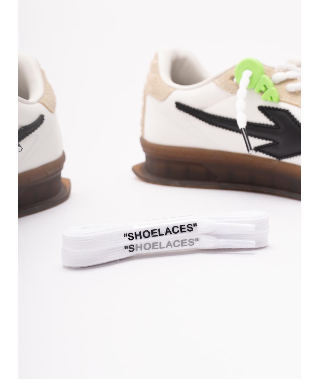 OFF-WHITE Мульти кожаные низкие кроссовки / кеды, фото 7