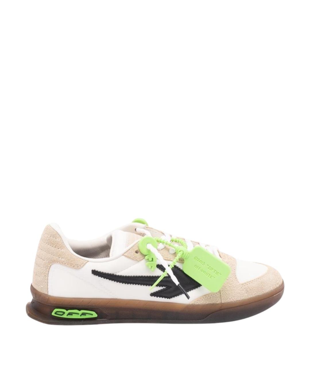 OFF-WHITE Мульти кожаные низкие кроссовки / кеды, фото 1