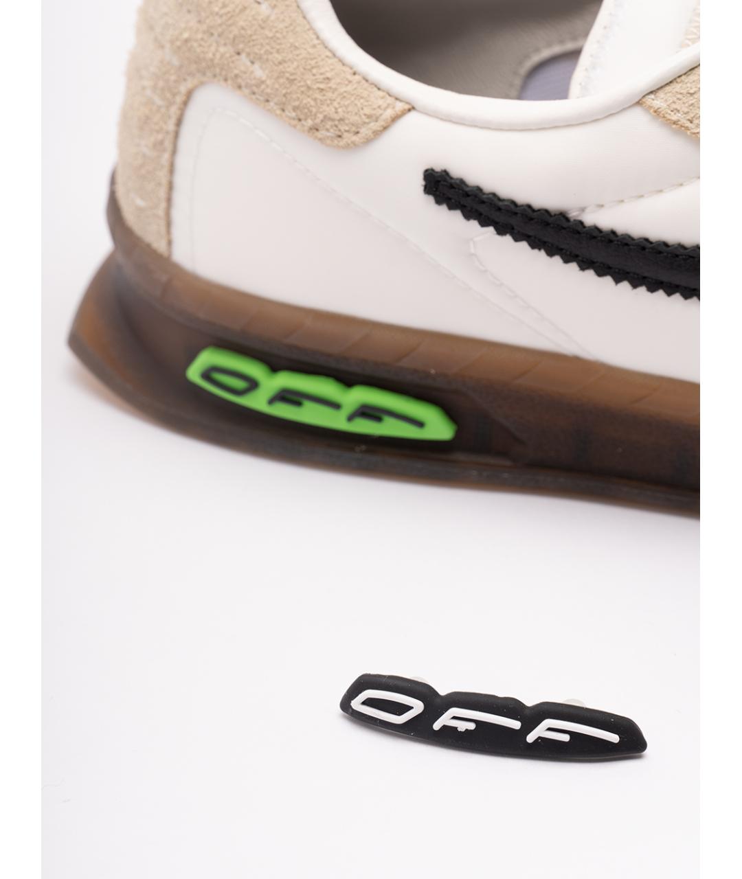 OFF-WHITE Мульти кожаные низкие кроссовки / кеды, фото 5