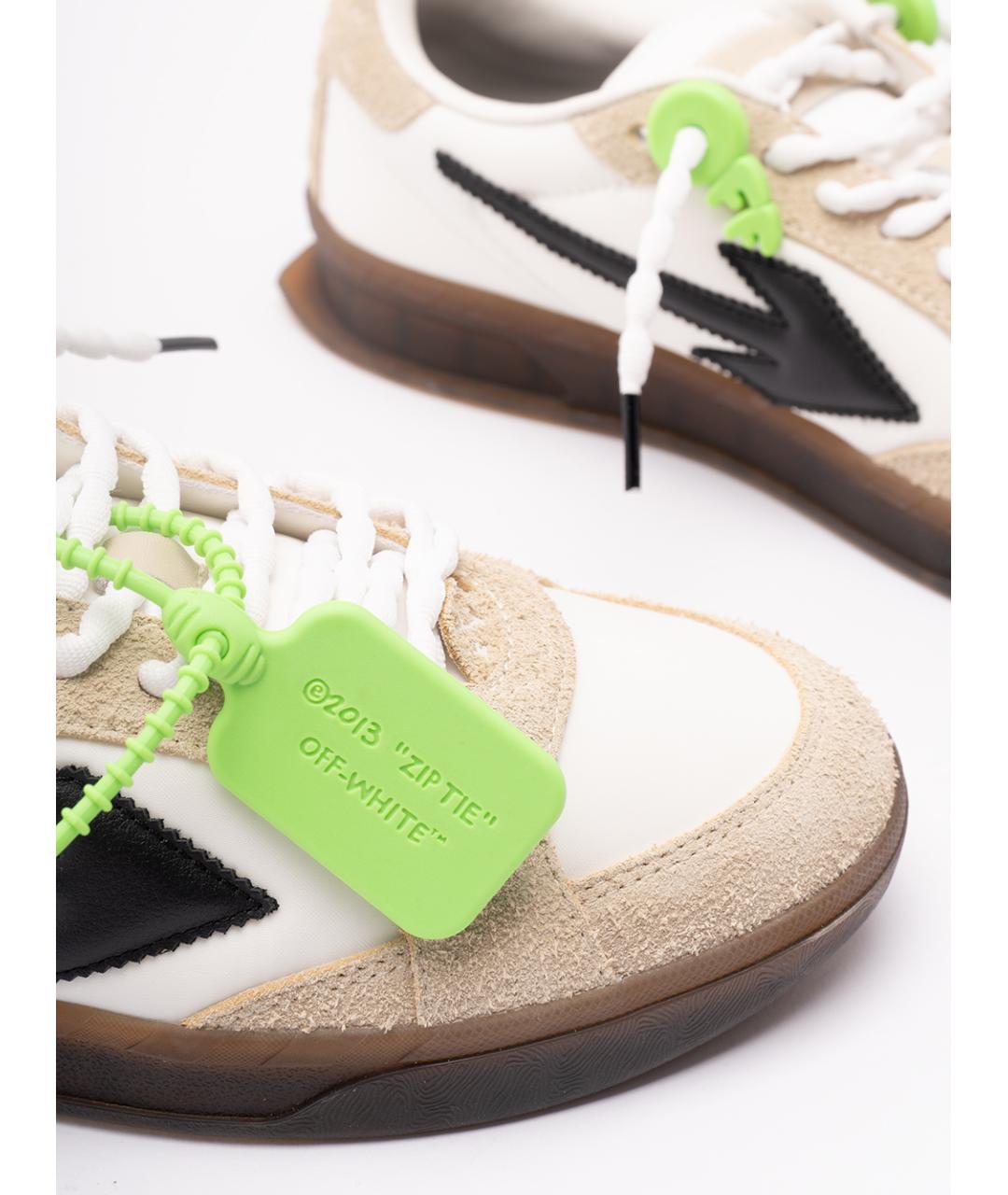 OFF-WHITE Мульти кожаные низкие кроссовки / кеды, фото 6