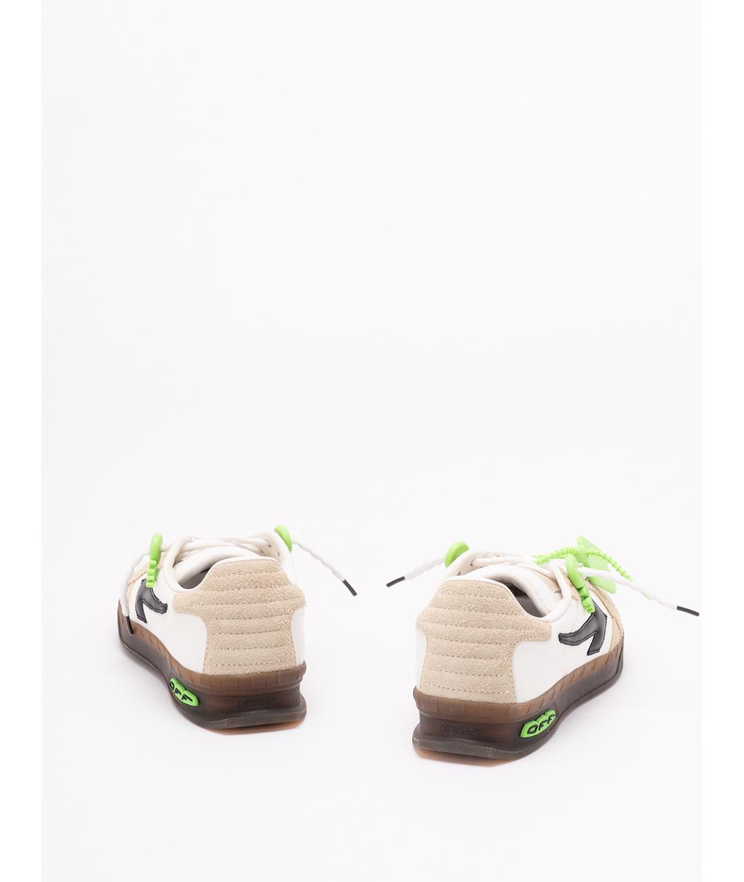 OFF-WHITE Мульти кожаные низкие кроссовки / кеды, фото 3