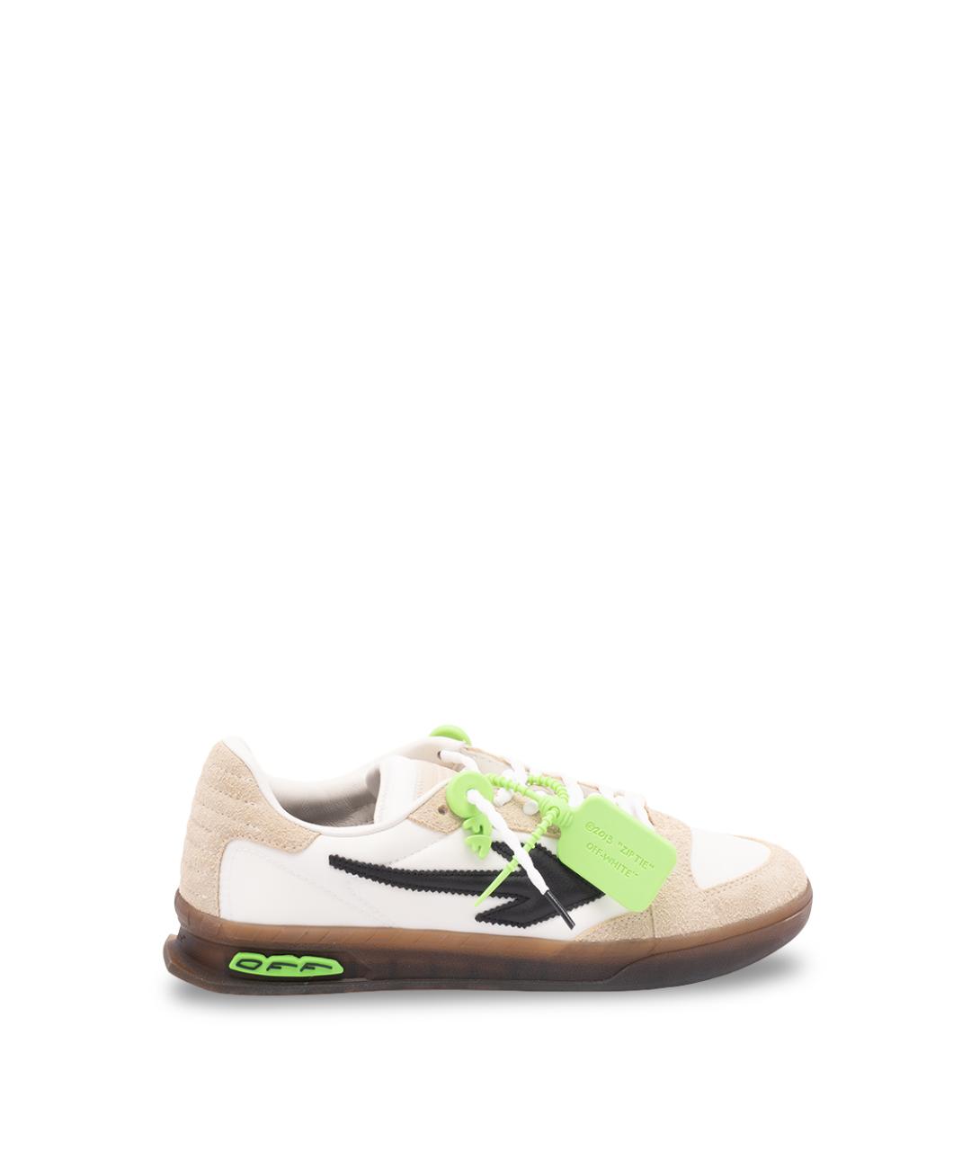 OFF-WHITE Мульти кожаные низкие кроссовки / кеды, фото 8