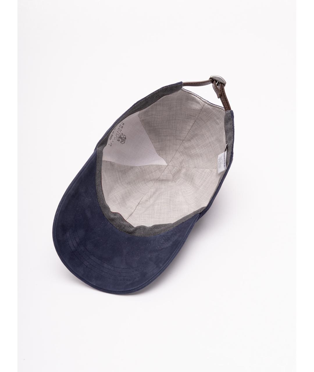 BRUNELLO CUCINELLI Синяя кепка/бейсболка, фото 5