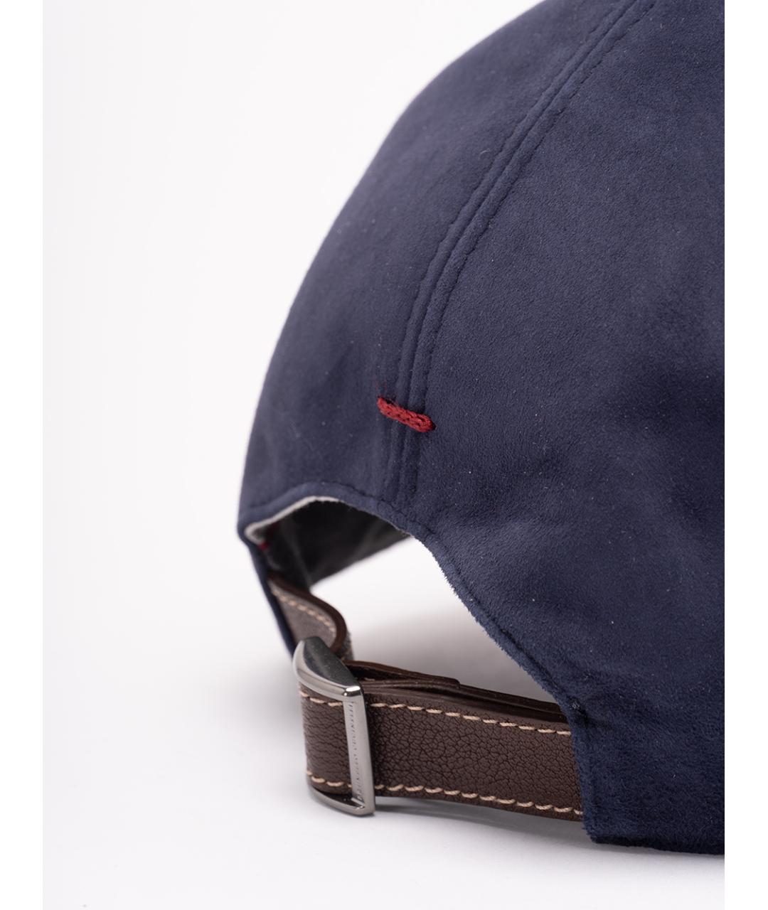 BRUNELLO CUCINELLI Синяя кепка/бейсболка, фото 3
