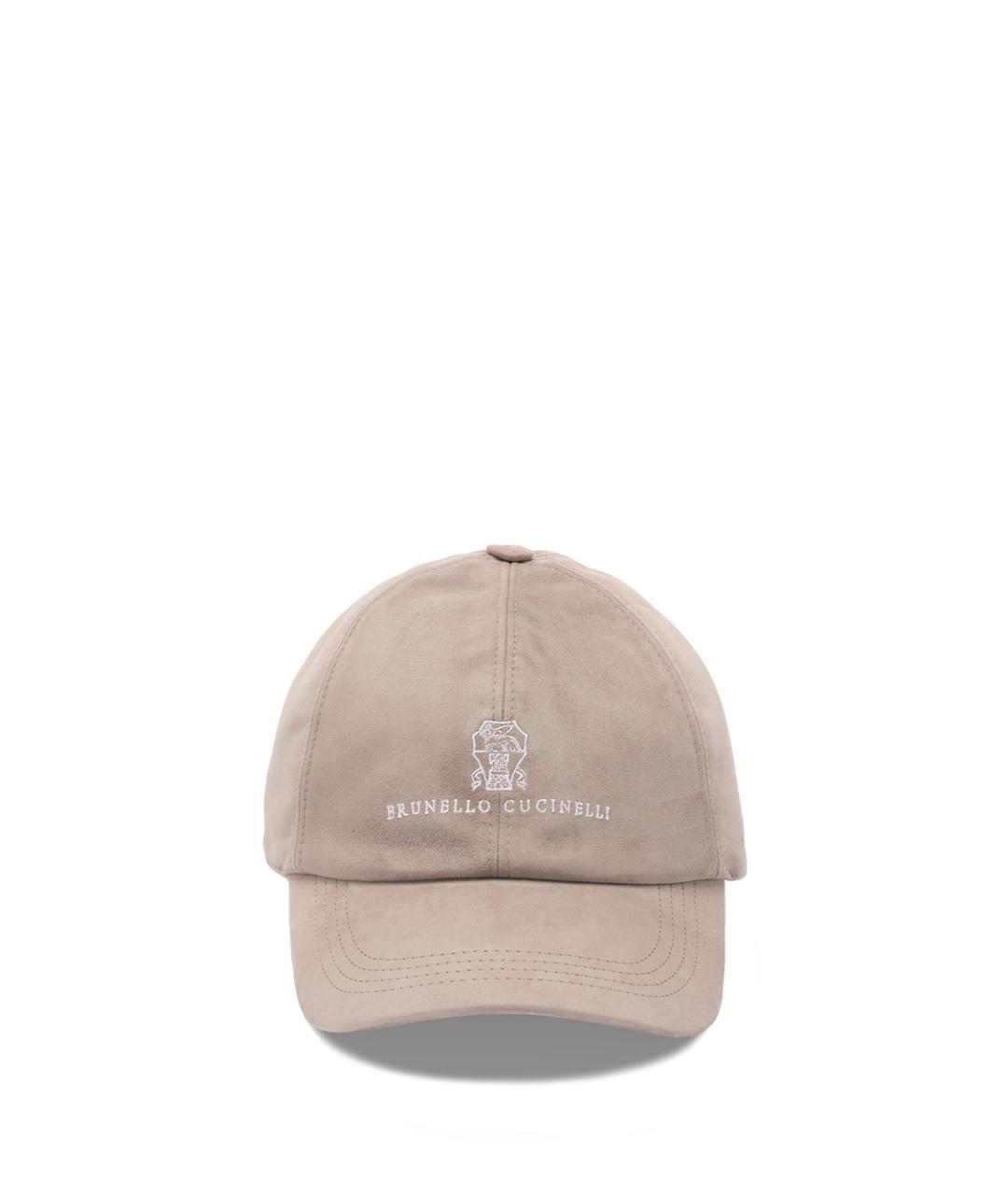 BRUNELLO CUCINELLI Бежевая кепка/бейсболка, фото 6