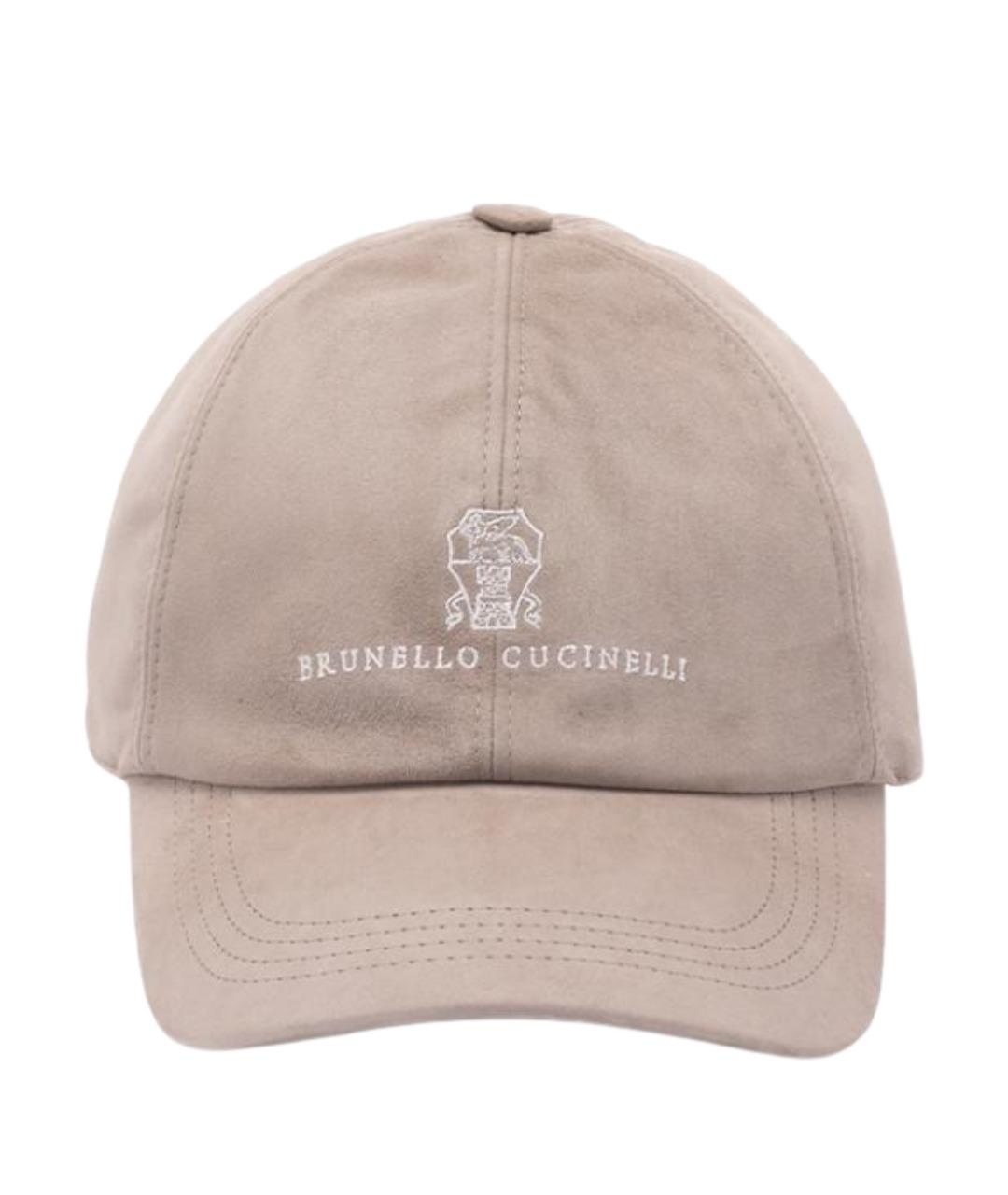 BRUNELLO CUCINELLI Бежевая кепка/бейсболка, фото 1