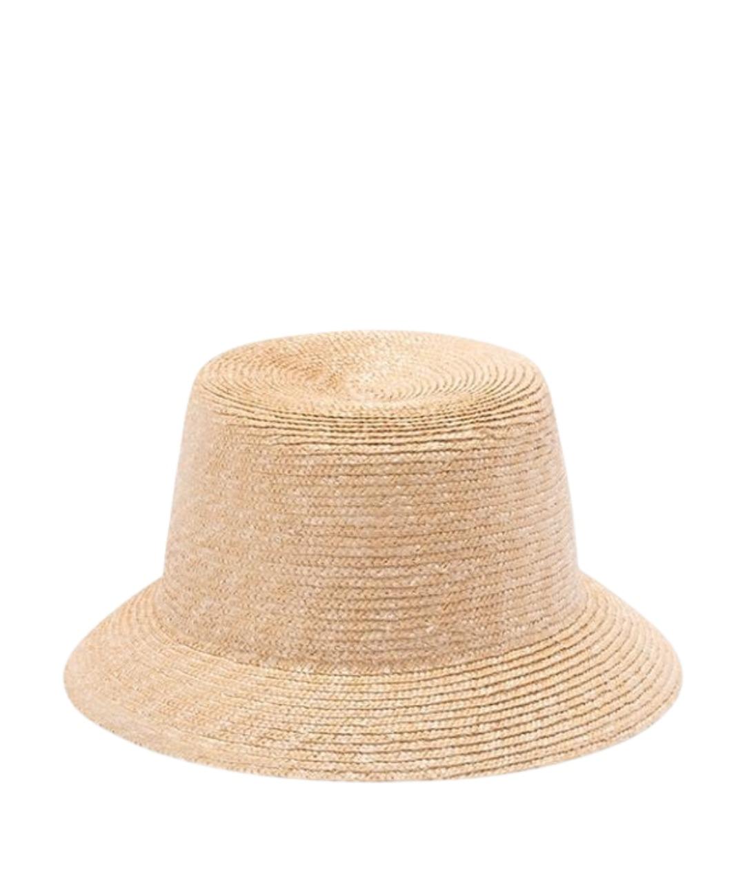 SAINT LAURENT Бежевая соломенная шляпа, фото 1