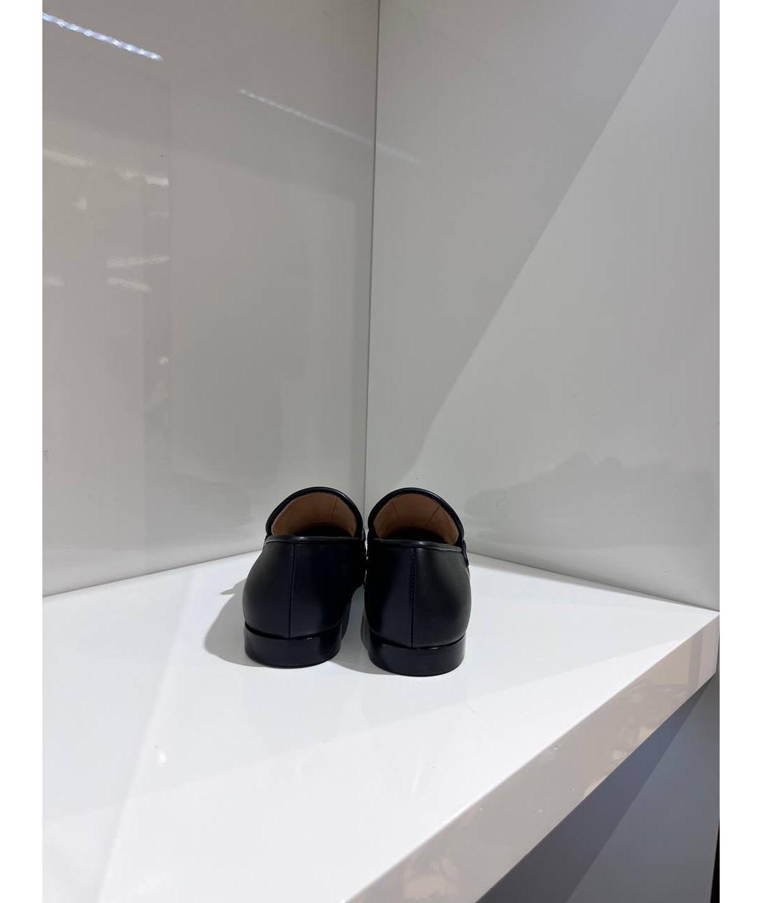 GIANVITO ROSSI Черные кожаные лоферы, фото 4