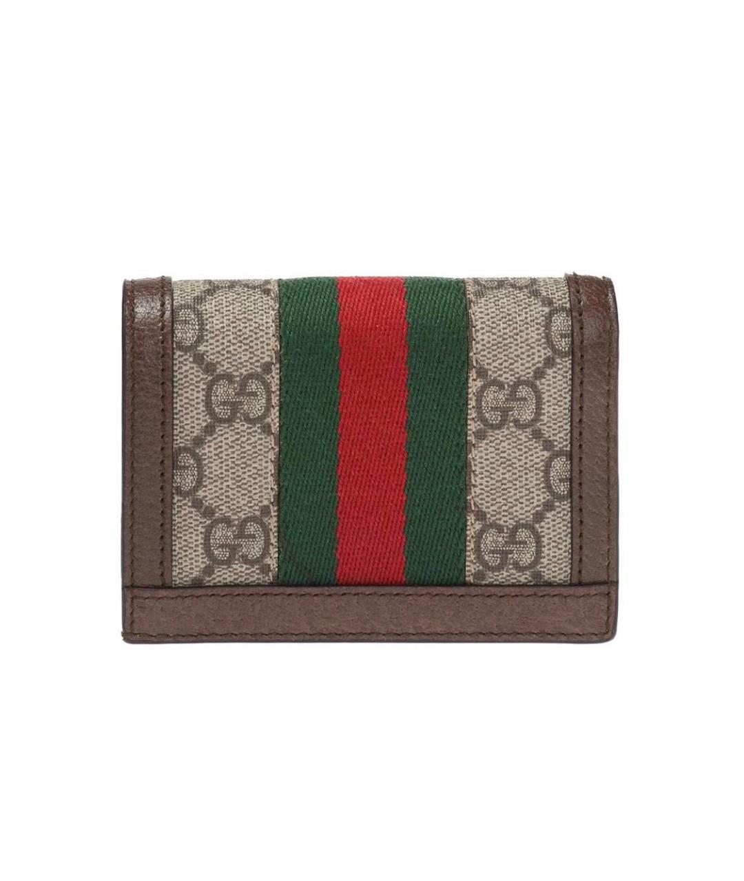 GUCCI Коричневый кожаный кошелек, фото 3