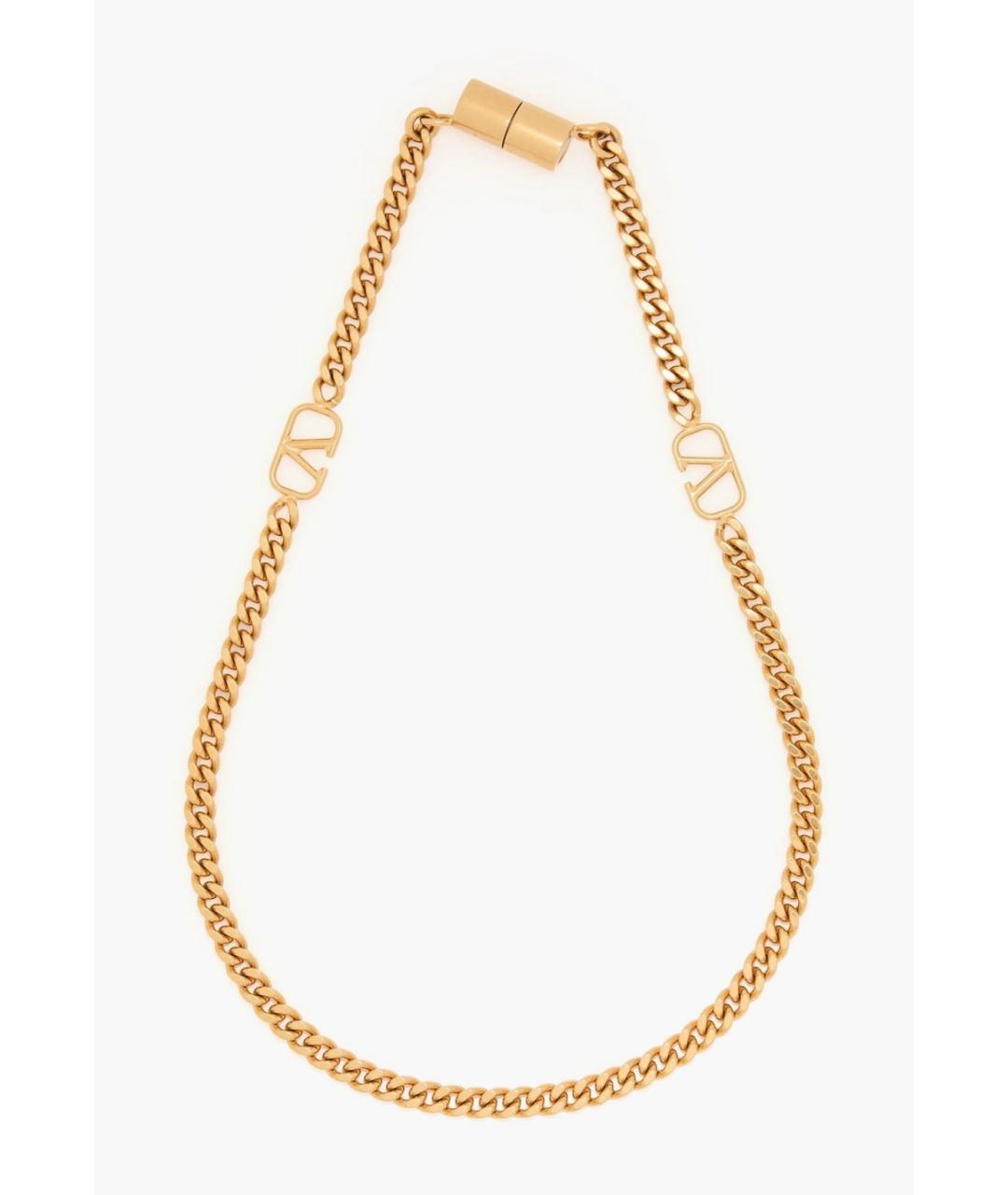 VALENTINO Золотое латунное колье, фото 4