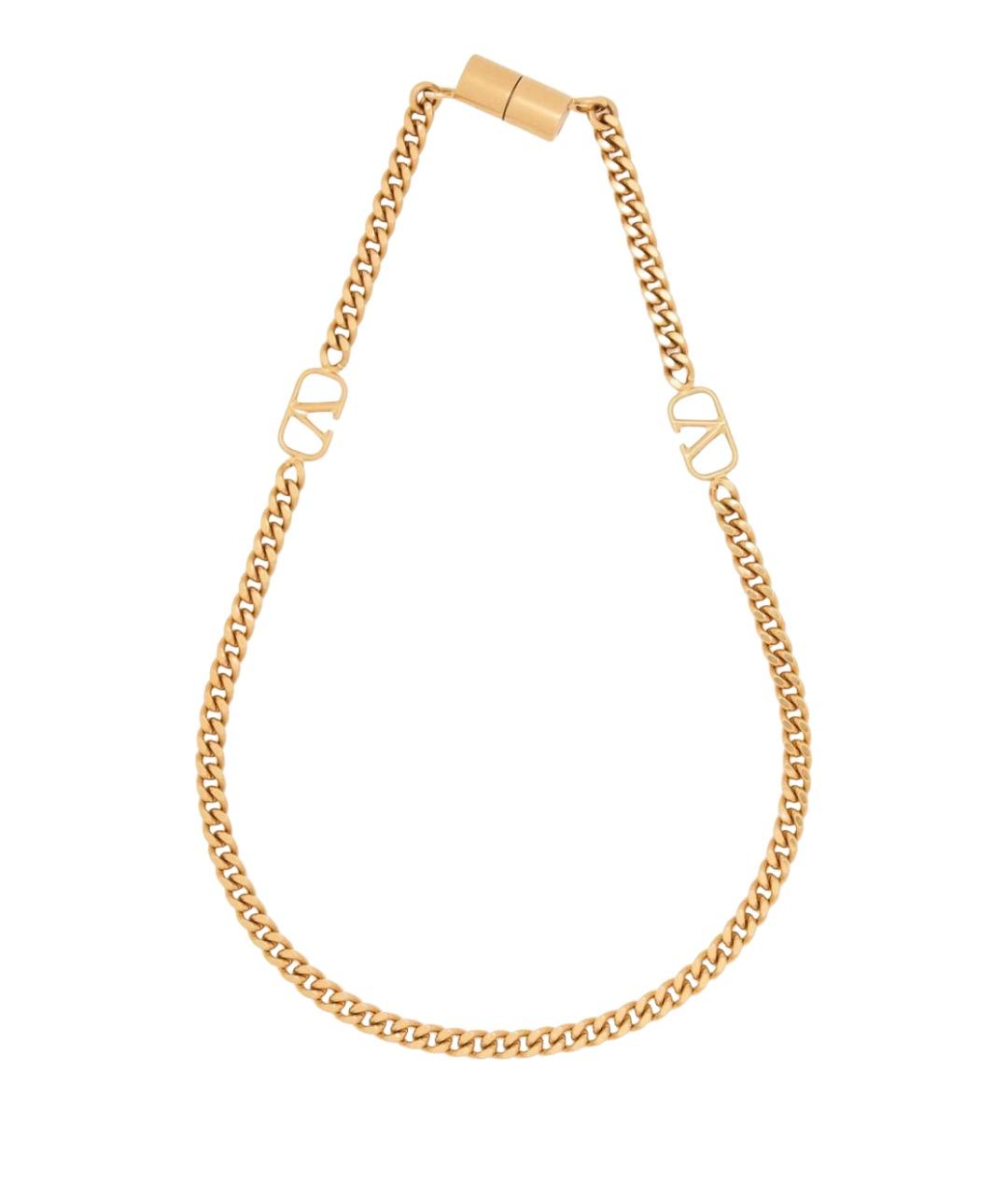 VALENTINO Золотое латунное колье, фото 1